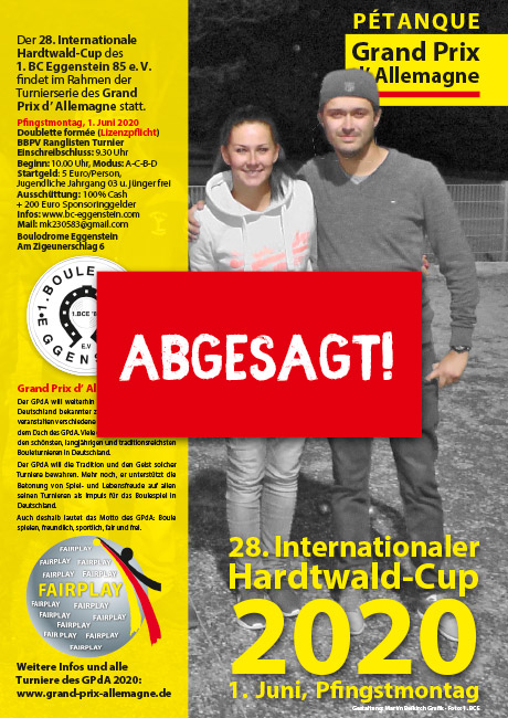 Hardtwald-Cup abgesagt