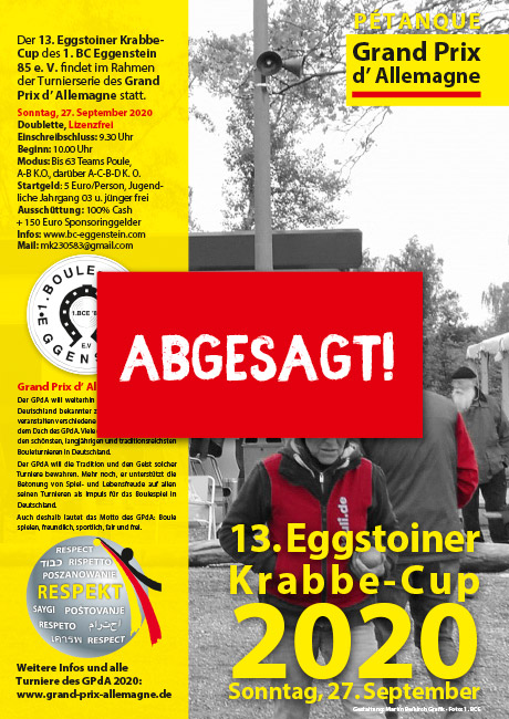 Krabbe-Cup abgesagt